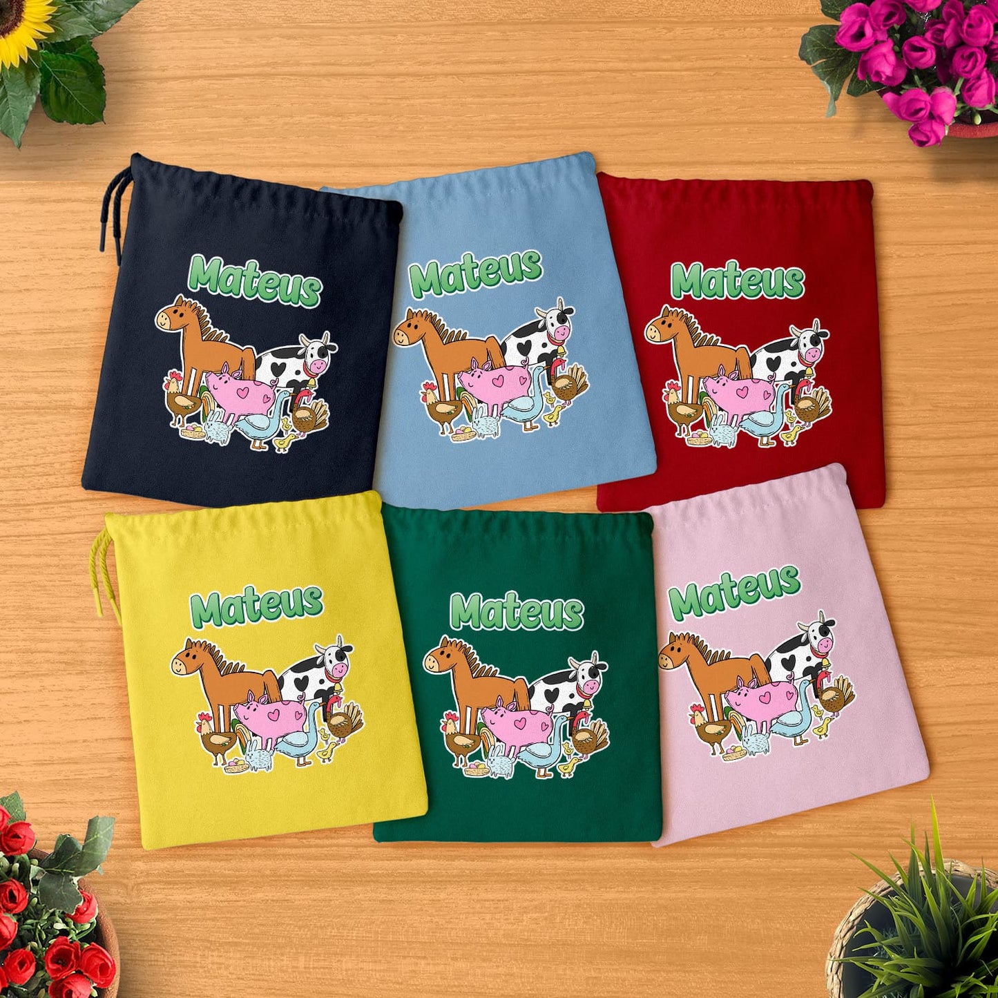 Saco Multiusos "Animais da Quinta"