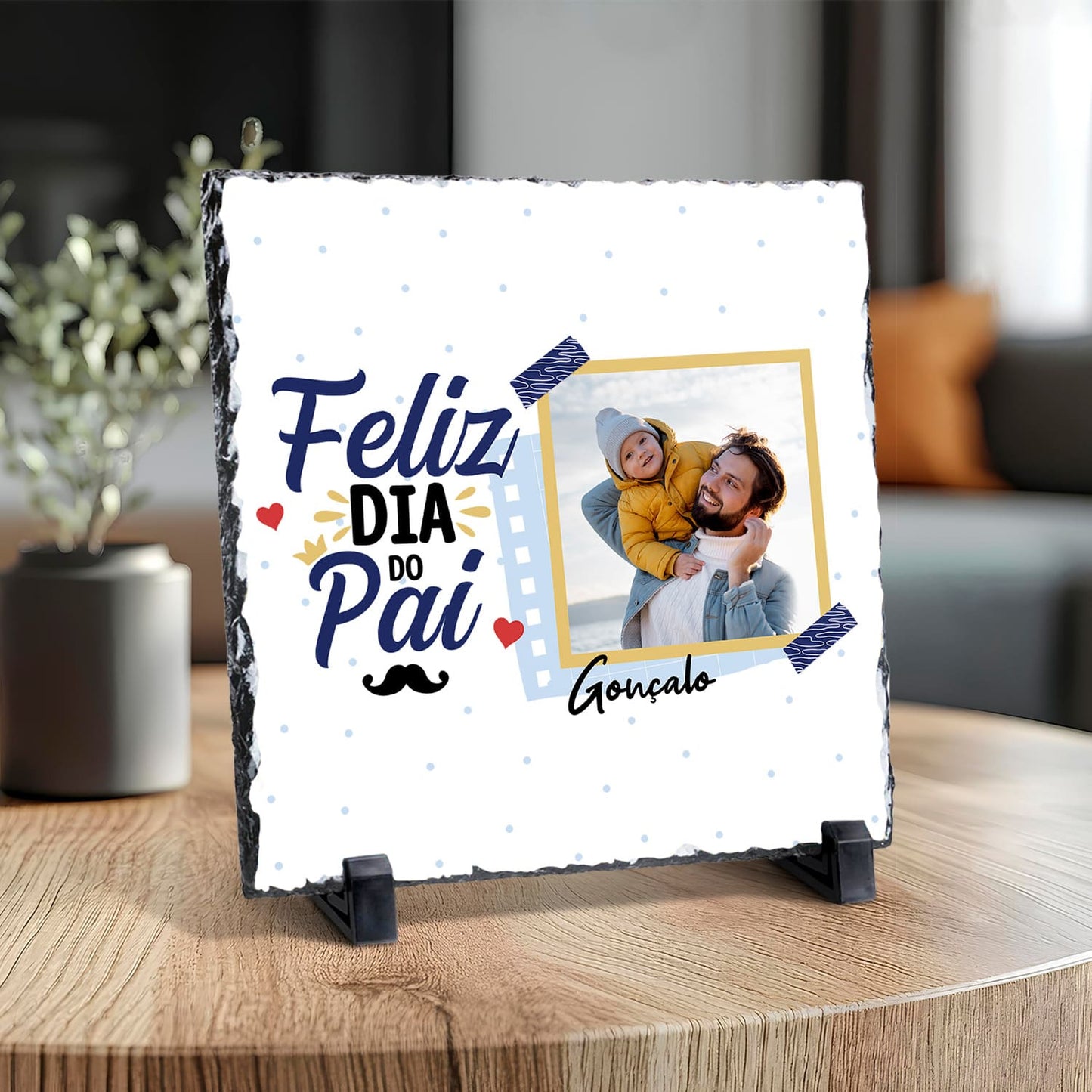 Ardósia "Feliz Dia do Pai"