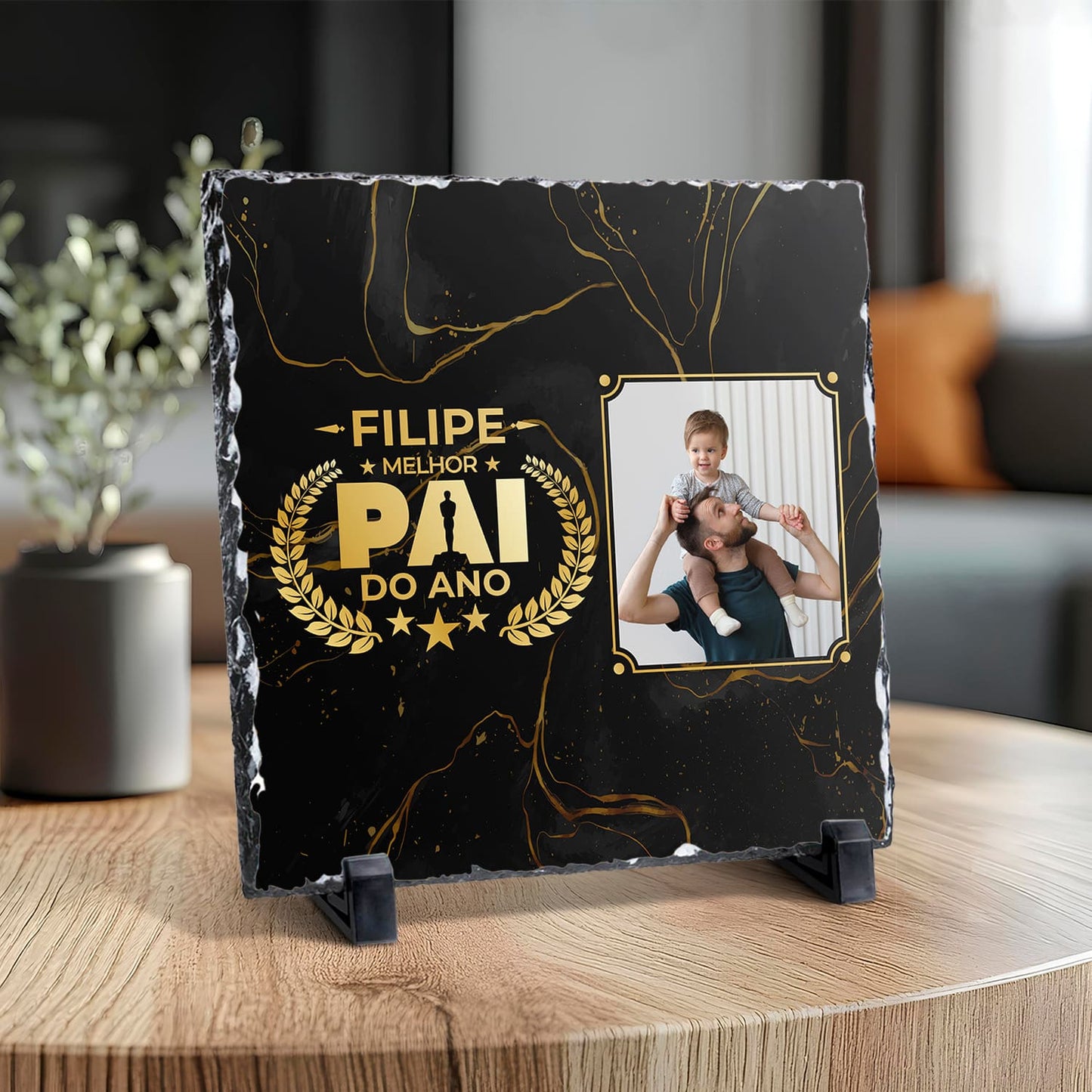 Ardósia "Óscar: melhor pai do ano"