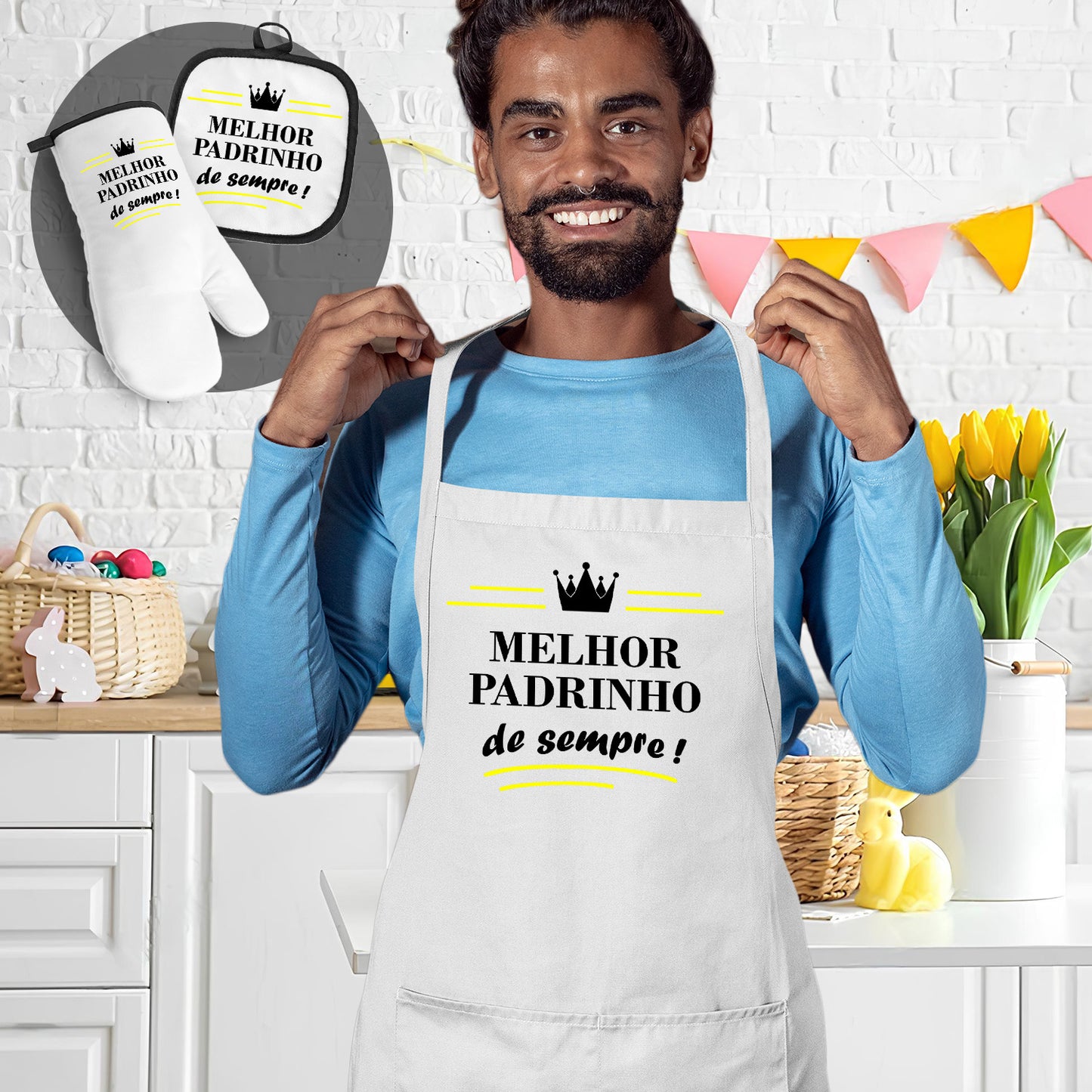 Avental e/ou Luva+Pega "Melhor de sempre!"