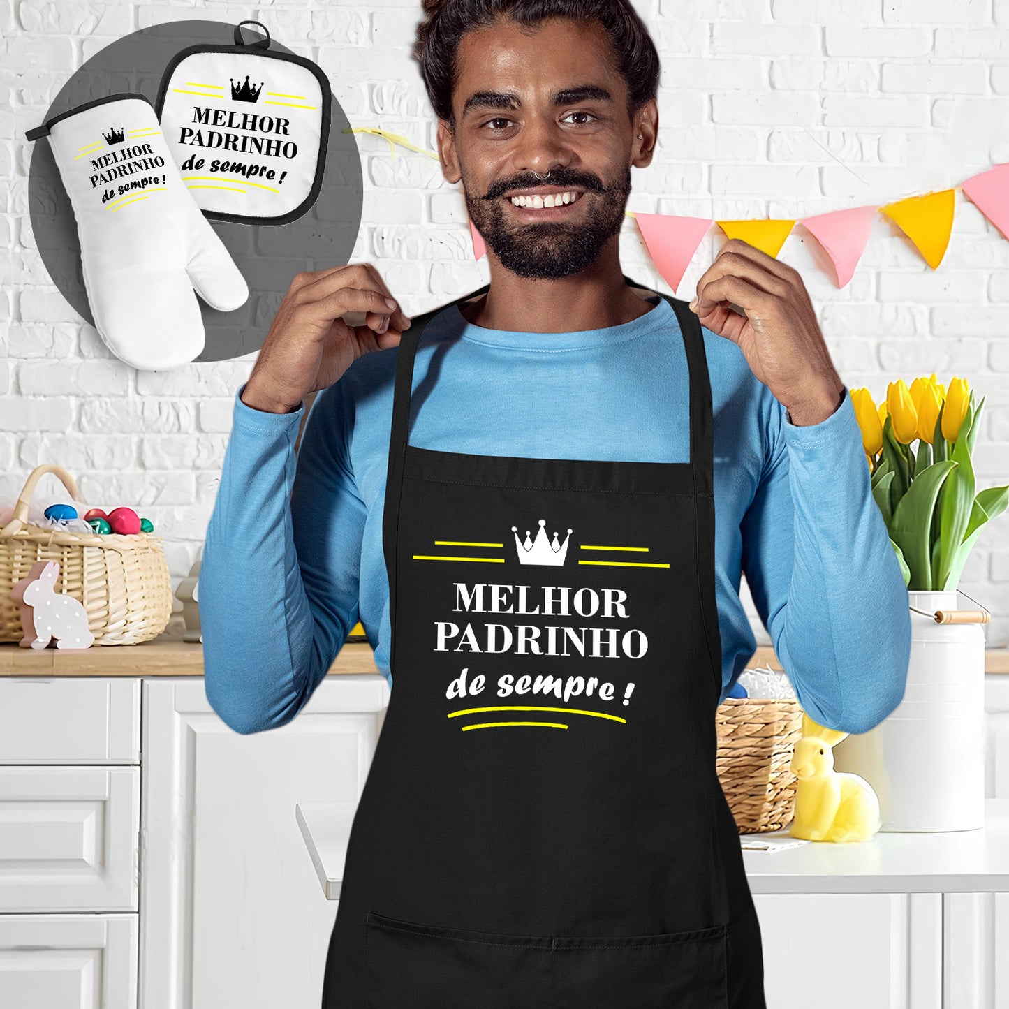 Avental e/ou Luva+Pega "Melhor de sempre!"