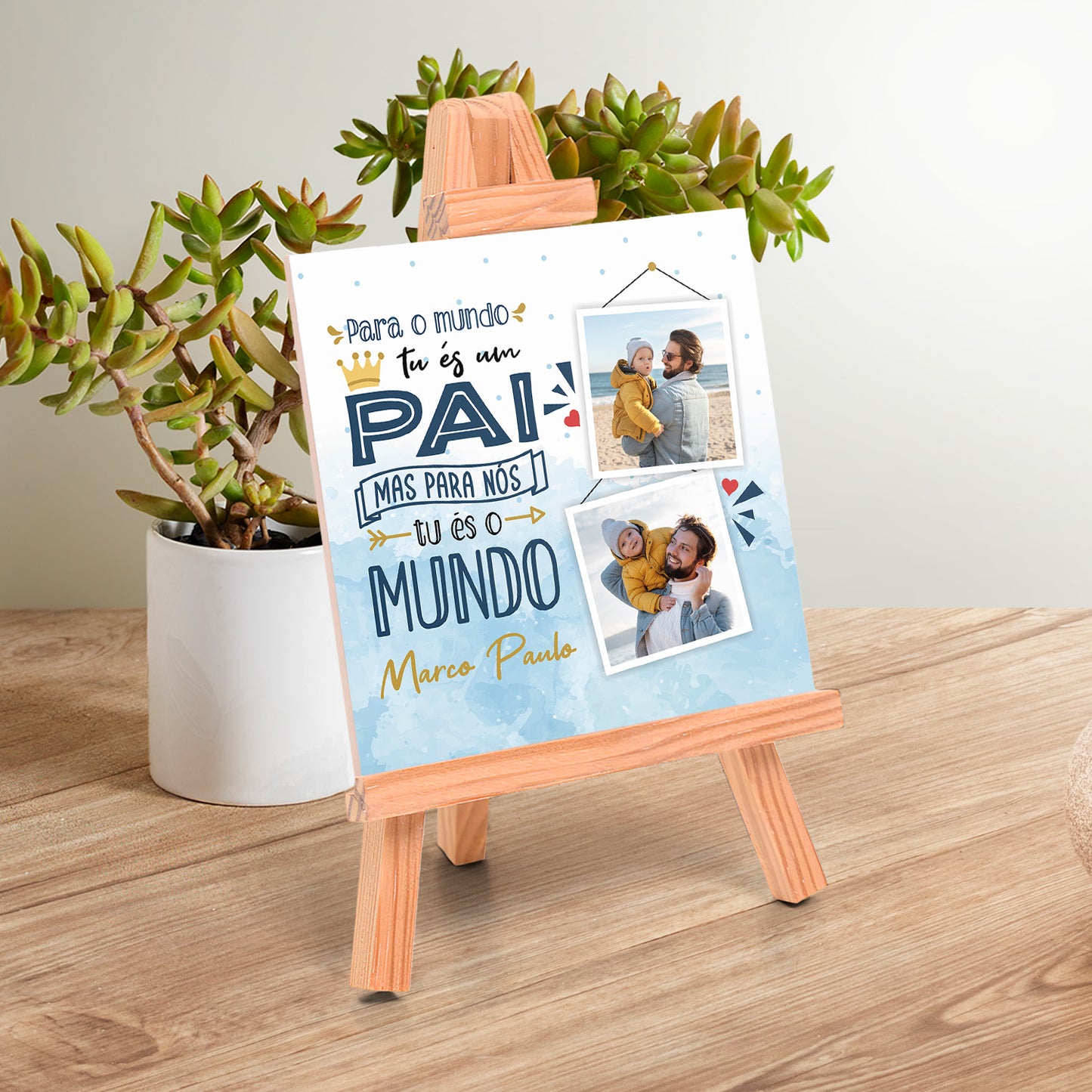 Azulejo "Tu és o mundo"