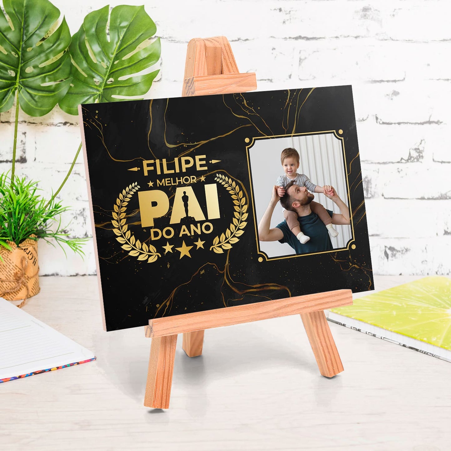 Azulejo "Óscar: melhor pai do ano"