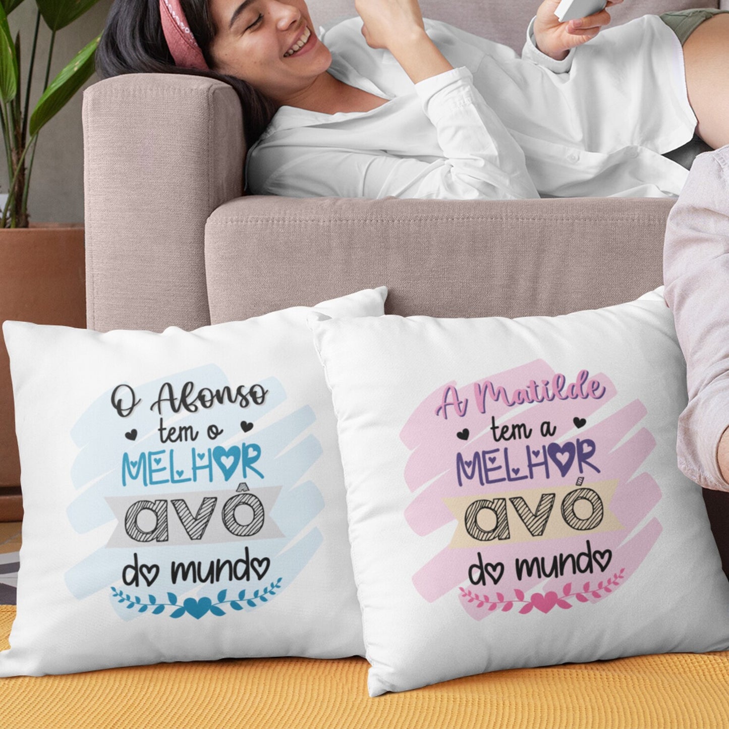 Almofada "Melhor do mundo ♥"