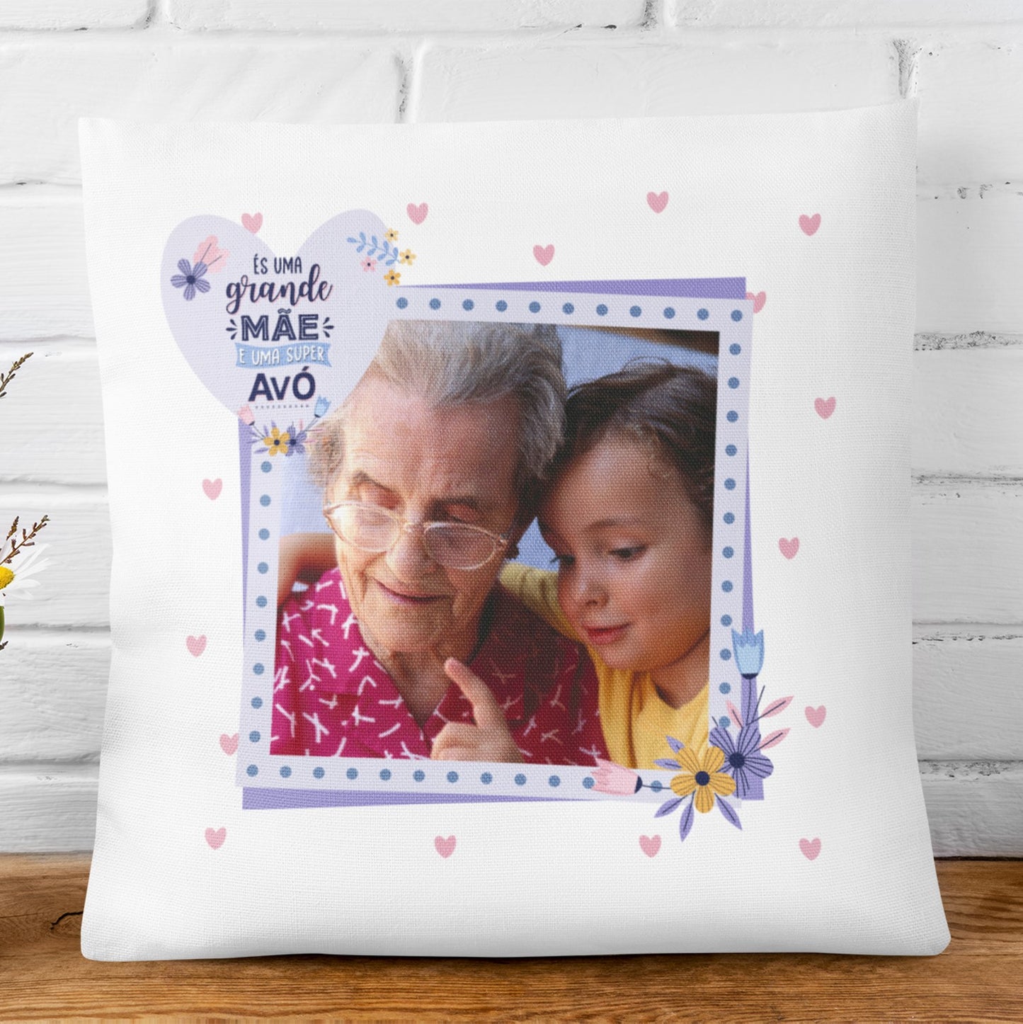 Almofada "És uma Grande Mãe e uma Super Avó"