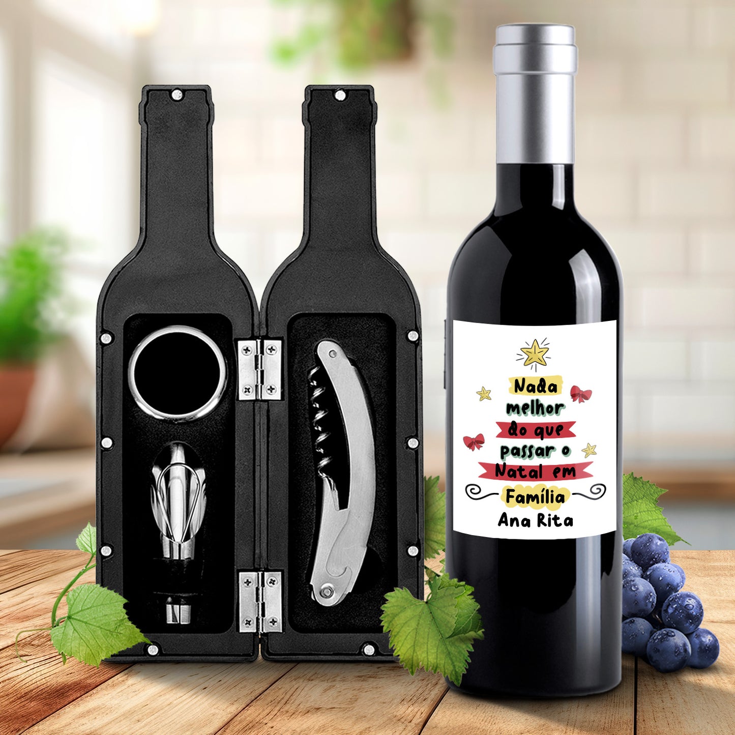 Kit de vinho "Árvore Família"