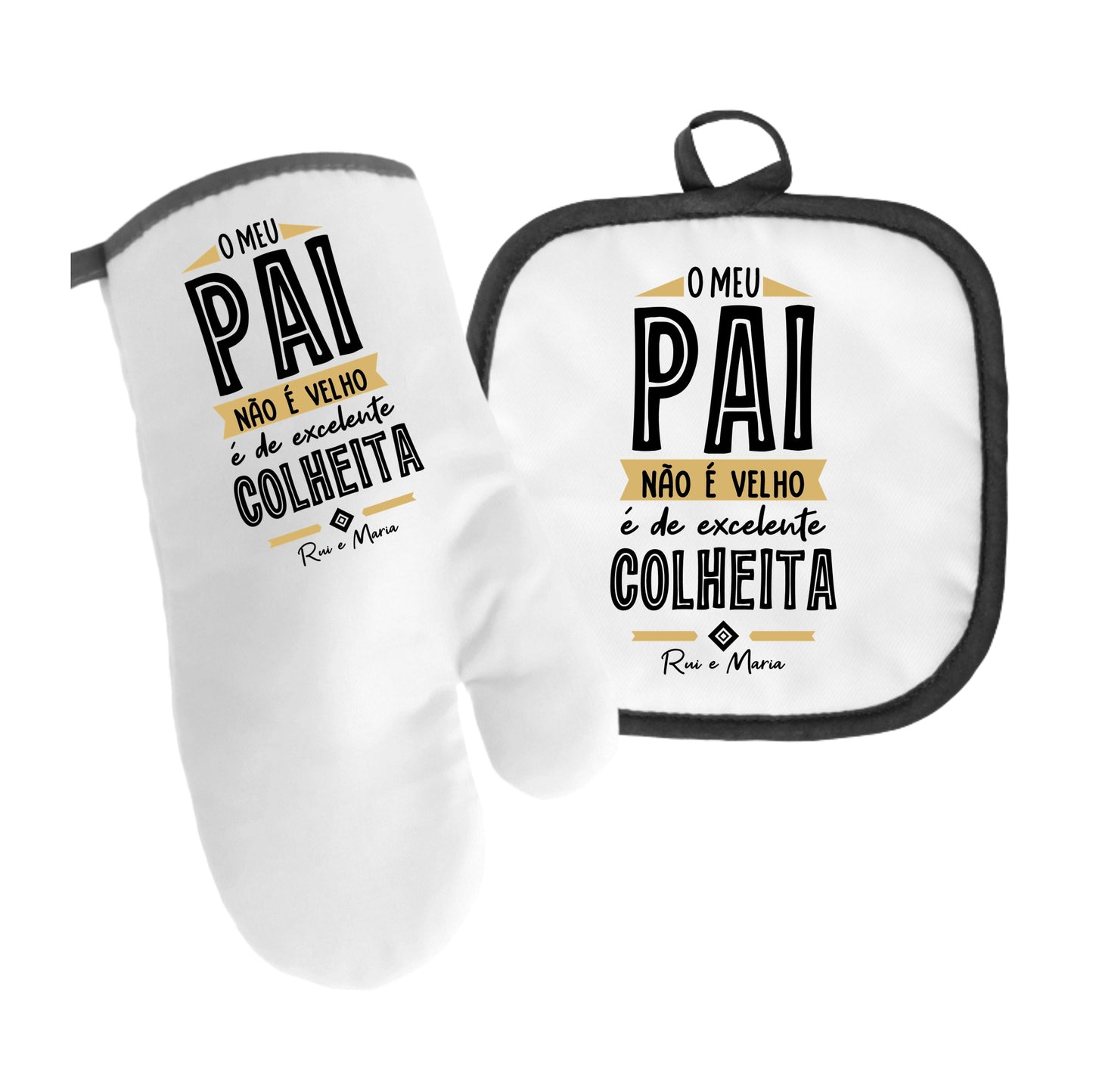 Avental e/ou Luva+Pega "Excelente Colheita"