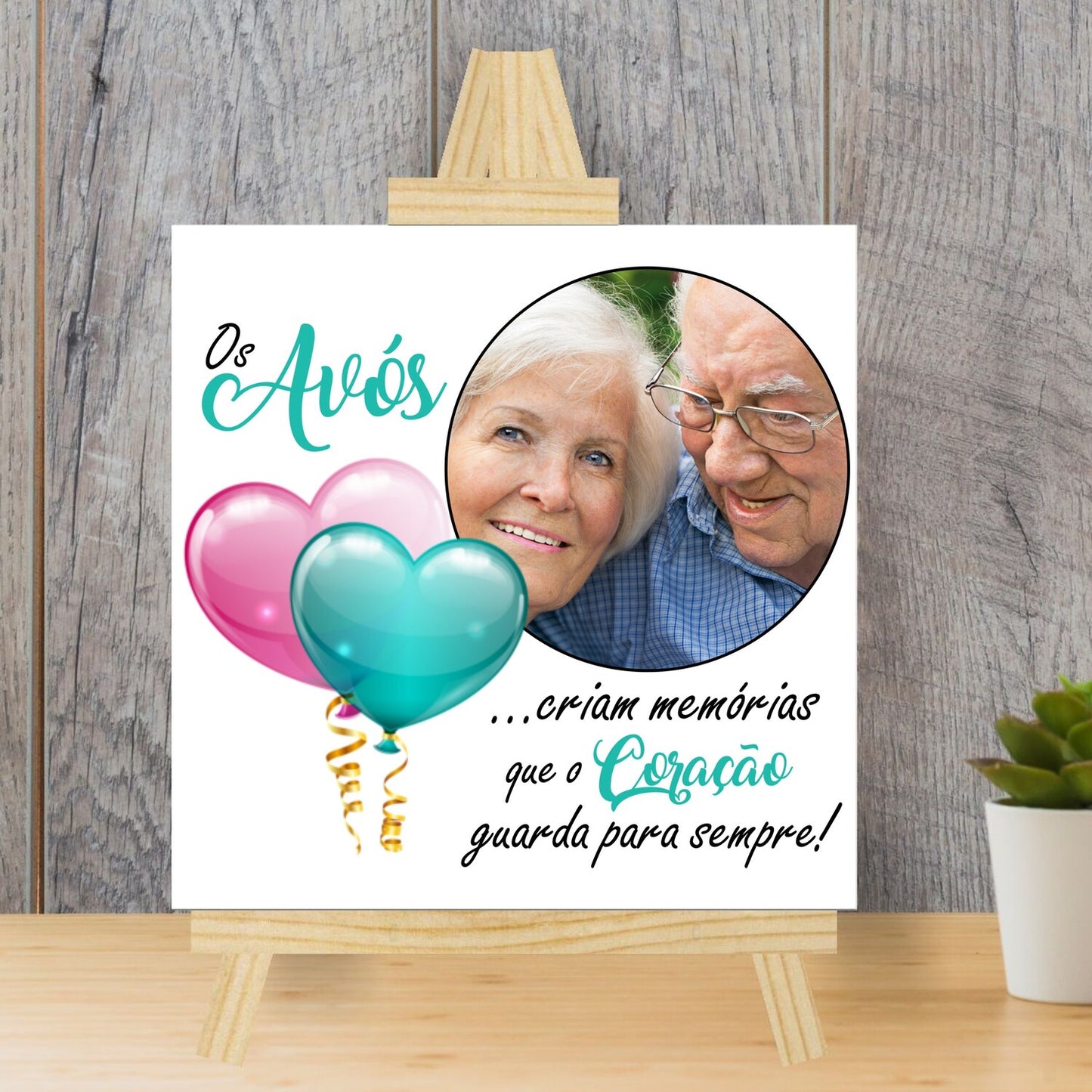 Azulejo "Memórias que o coração guarda para sempre"