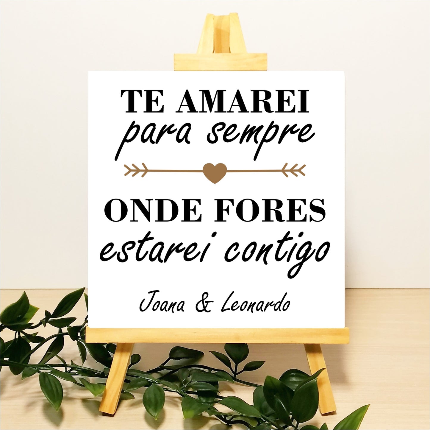 Azulejo "Onde fores estarei contigo"