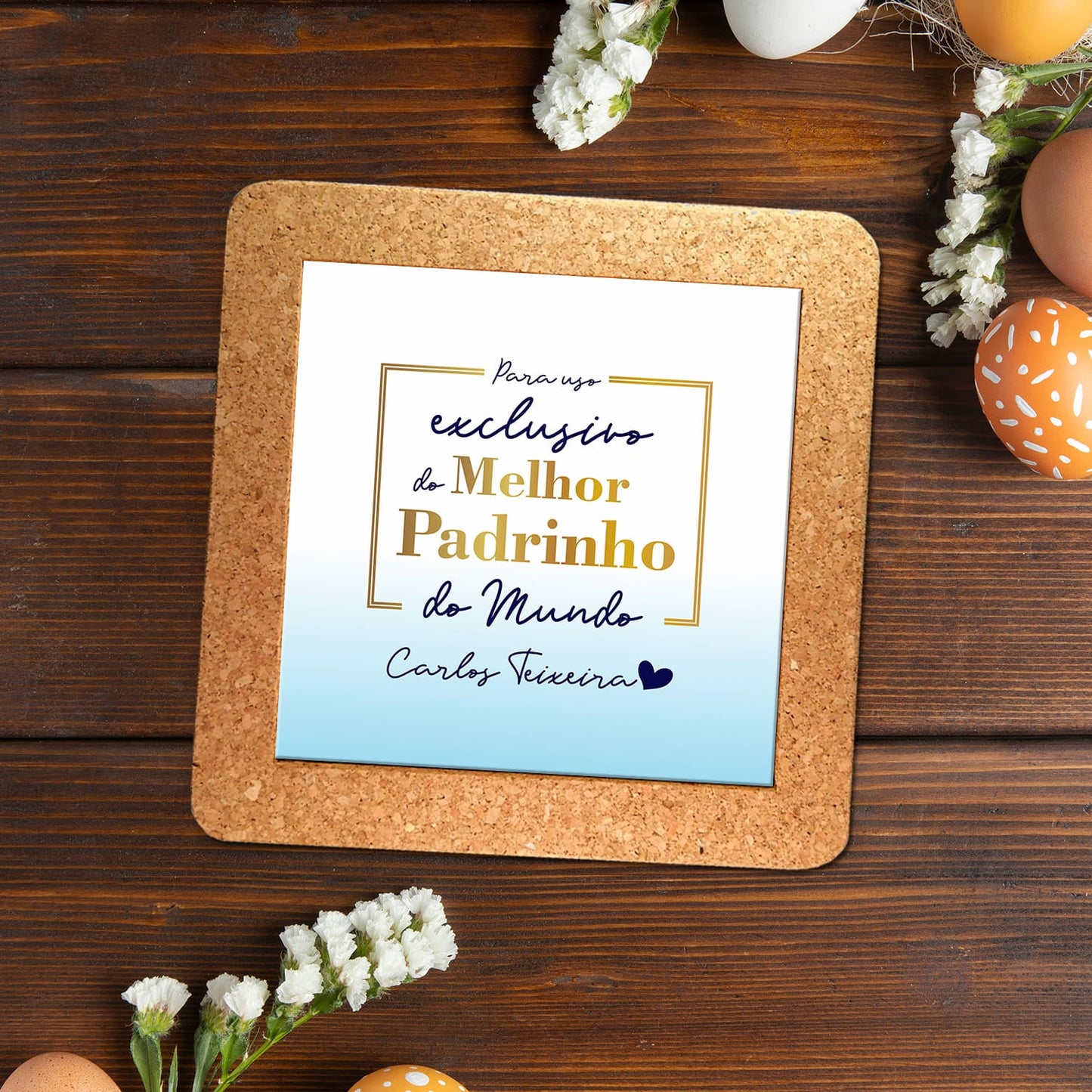 Base de cortiça "Para uso exclusivo"