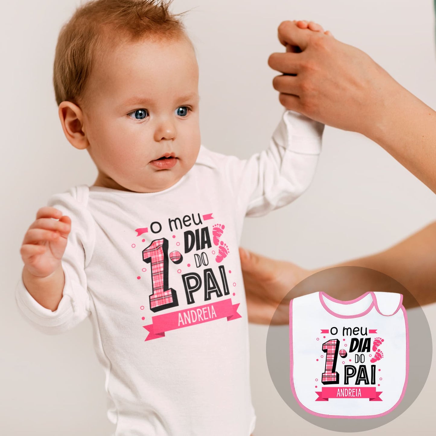 Body e/ou Babete "O meu 1º Dia do Pai"
