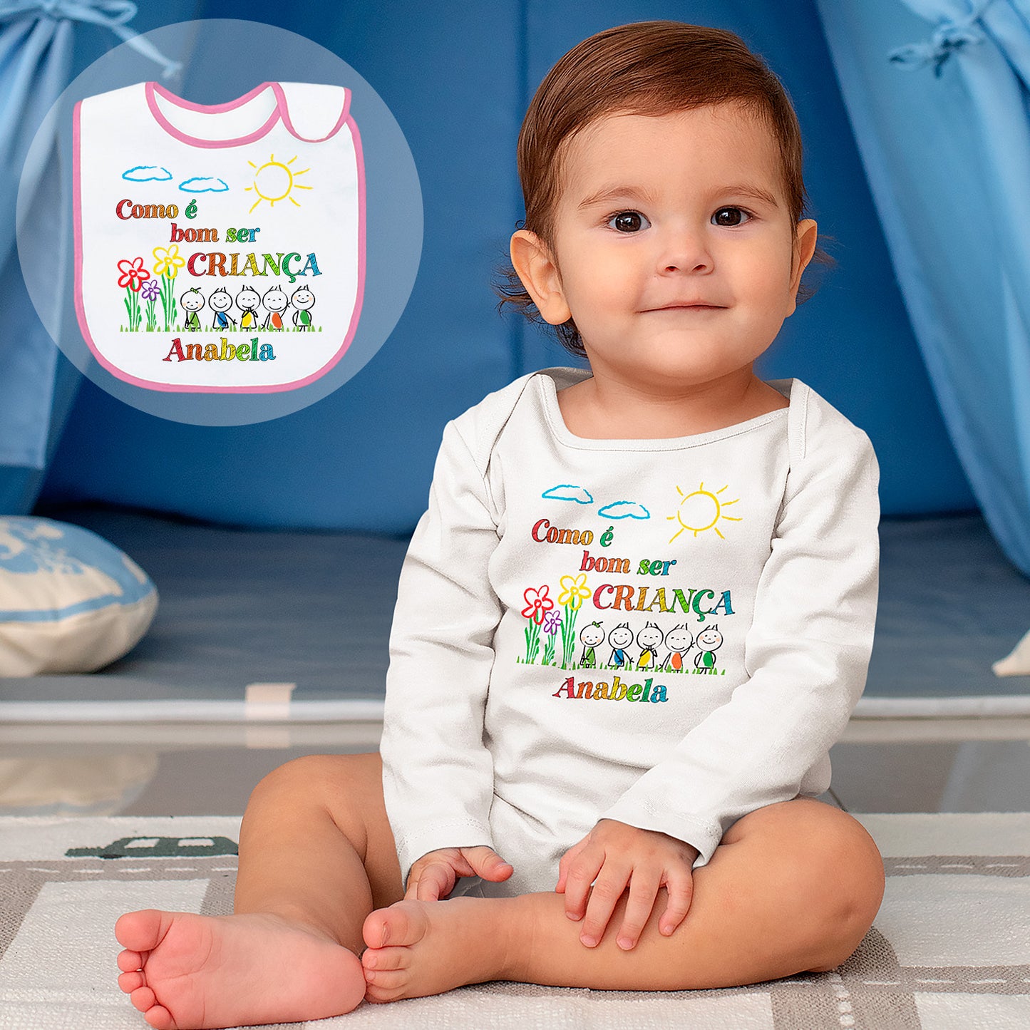 Body e/ou Babete "Como é bom ser criança"