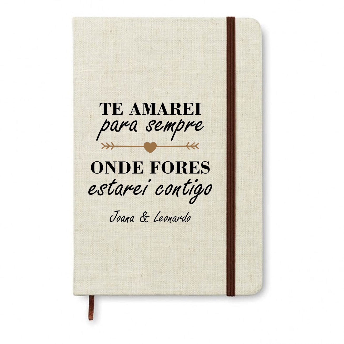 Bloco de Notas "Onde fores estarei contigo"