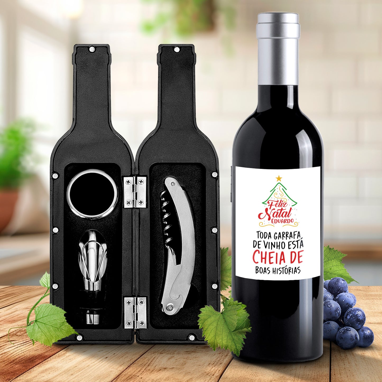 Kit de vinho "Boas Histórias"