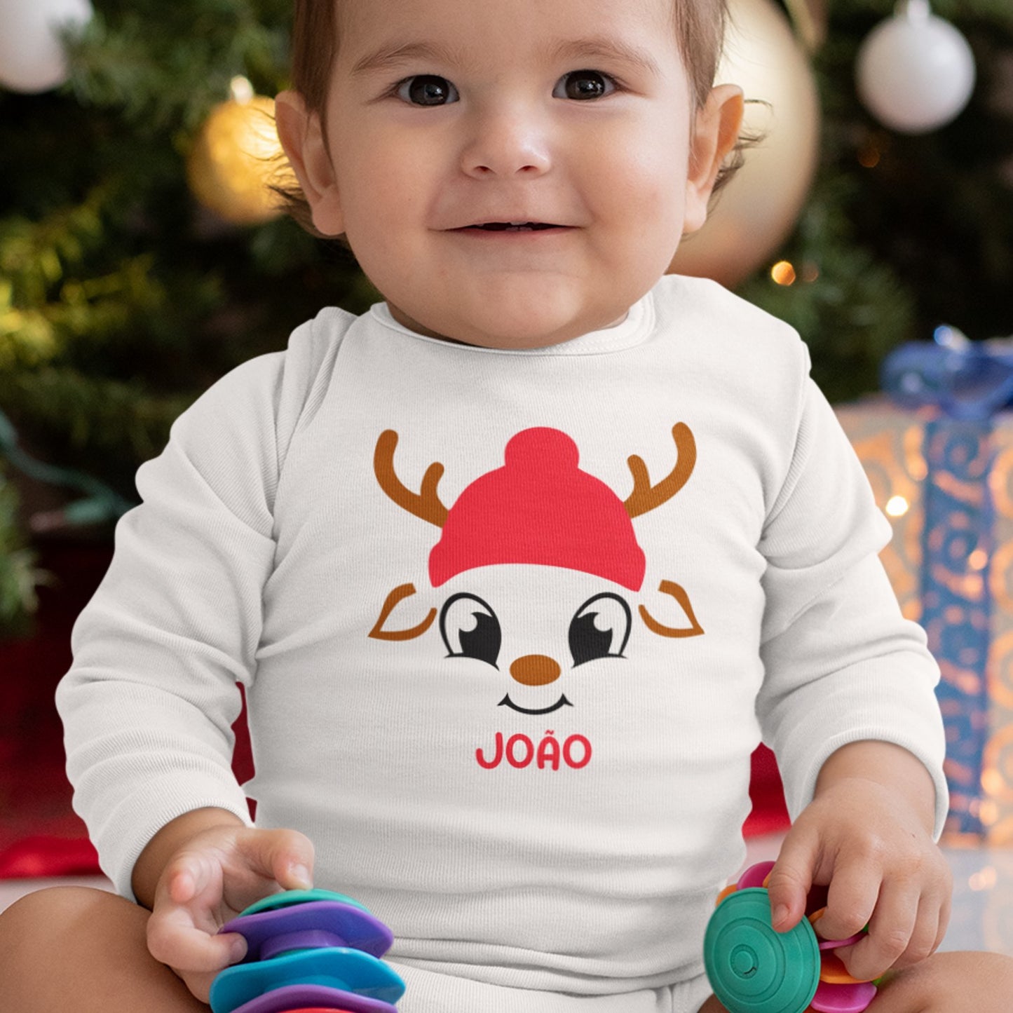 Body e/ou Babete "Cute Reindeer"