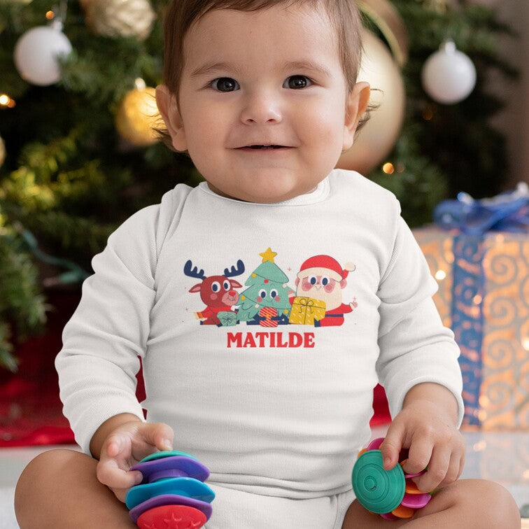 Body e/ou Babete "Trio de Natal"