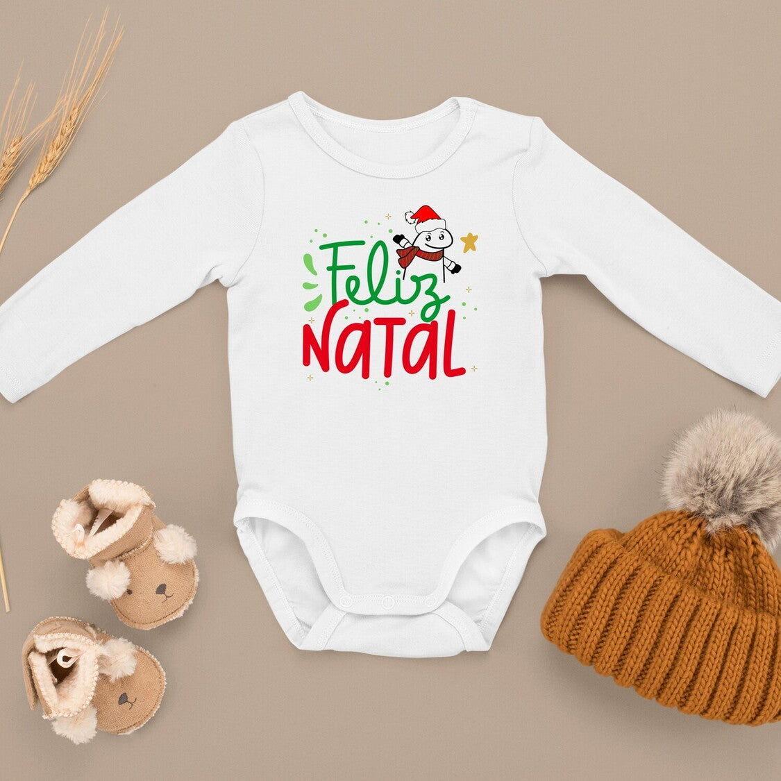 Body e/ou Babete "Flork de Natal"
