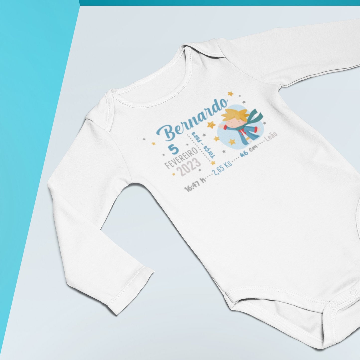 Body de nascimento "Príncipe-Princesa"
