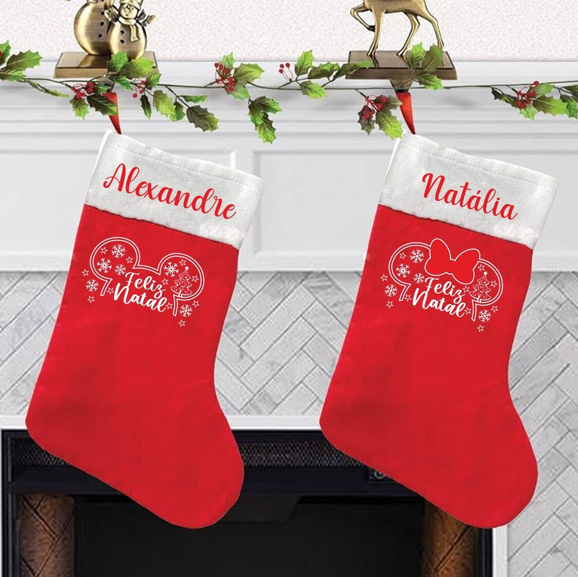 Bota de Natal "Mundo Encantado"