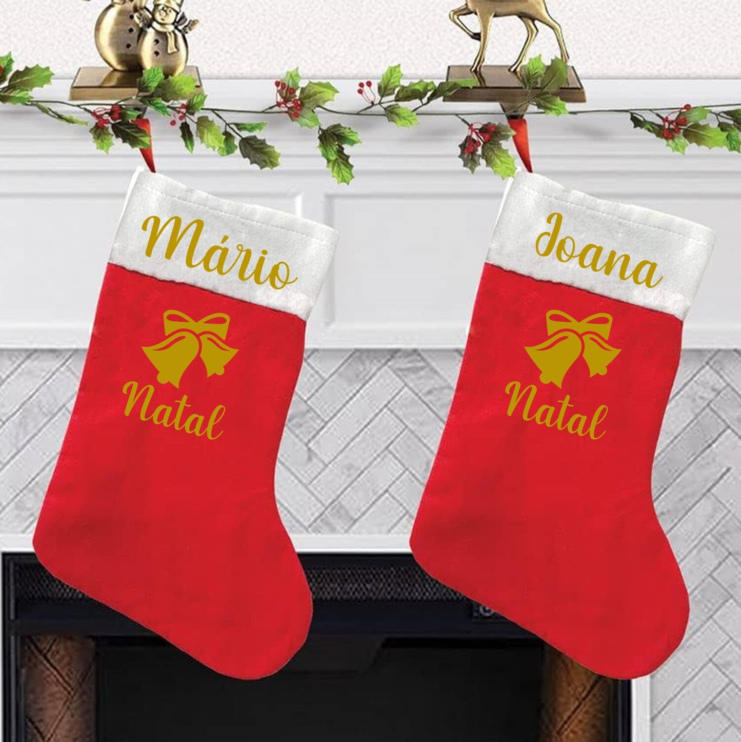 Bota de Natal "Sinos de Natal"