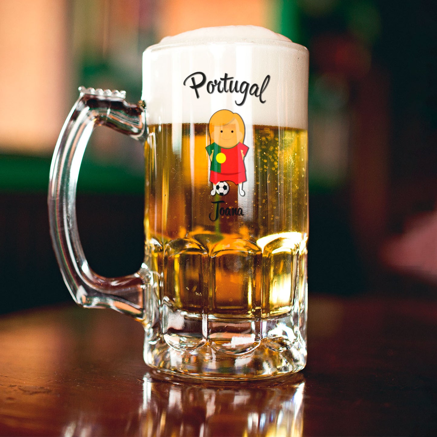 Caneca para Cerveja e/ou Abre-garrafas "Boneco(a) Seleção"