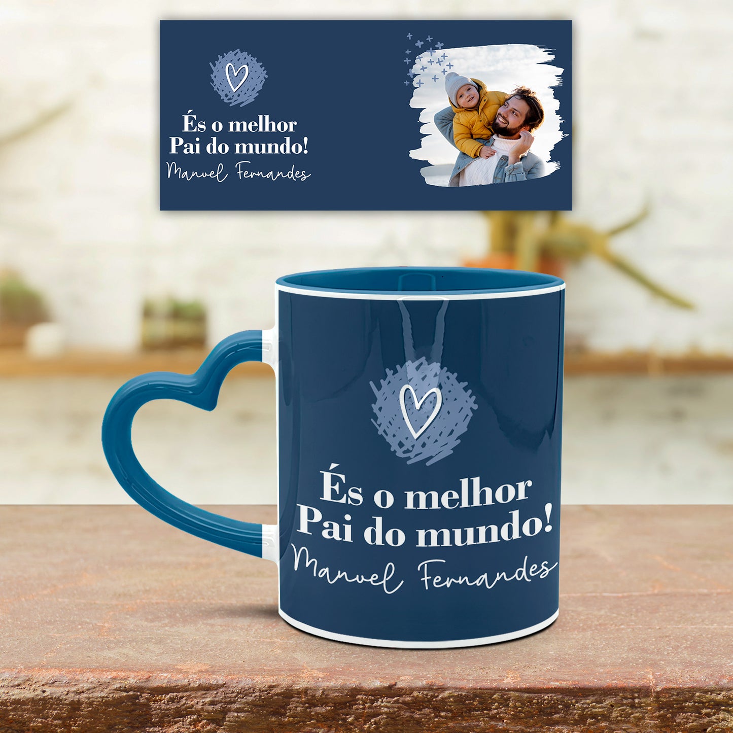 Caneca Pega Coração "És o melhor do mundo!"