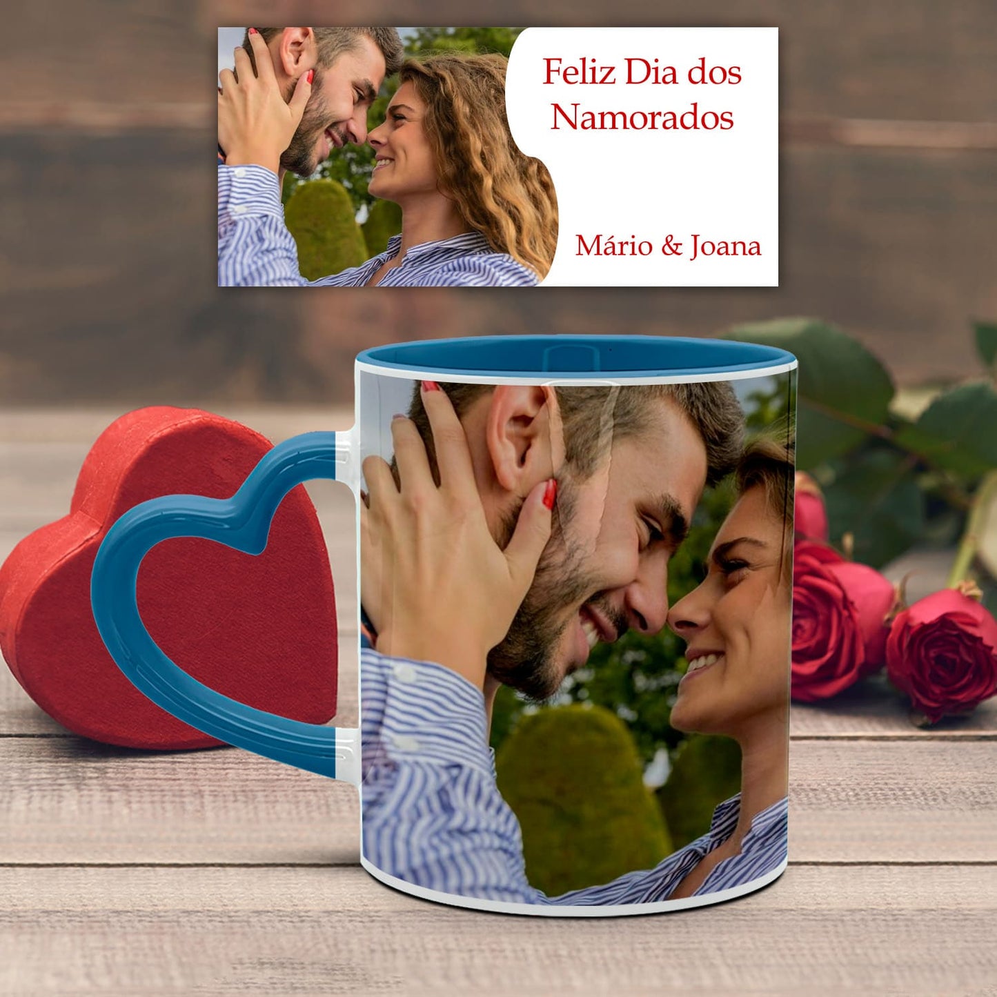 Caneca Pega Coração "Dia dos Namorados"