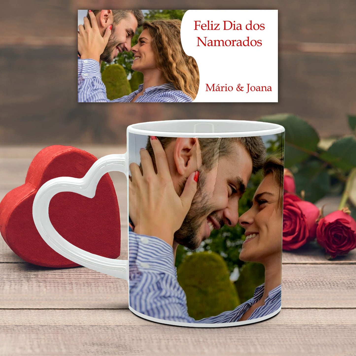 Caneca Pega Coração "Dia dos Namorados"