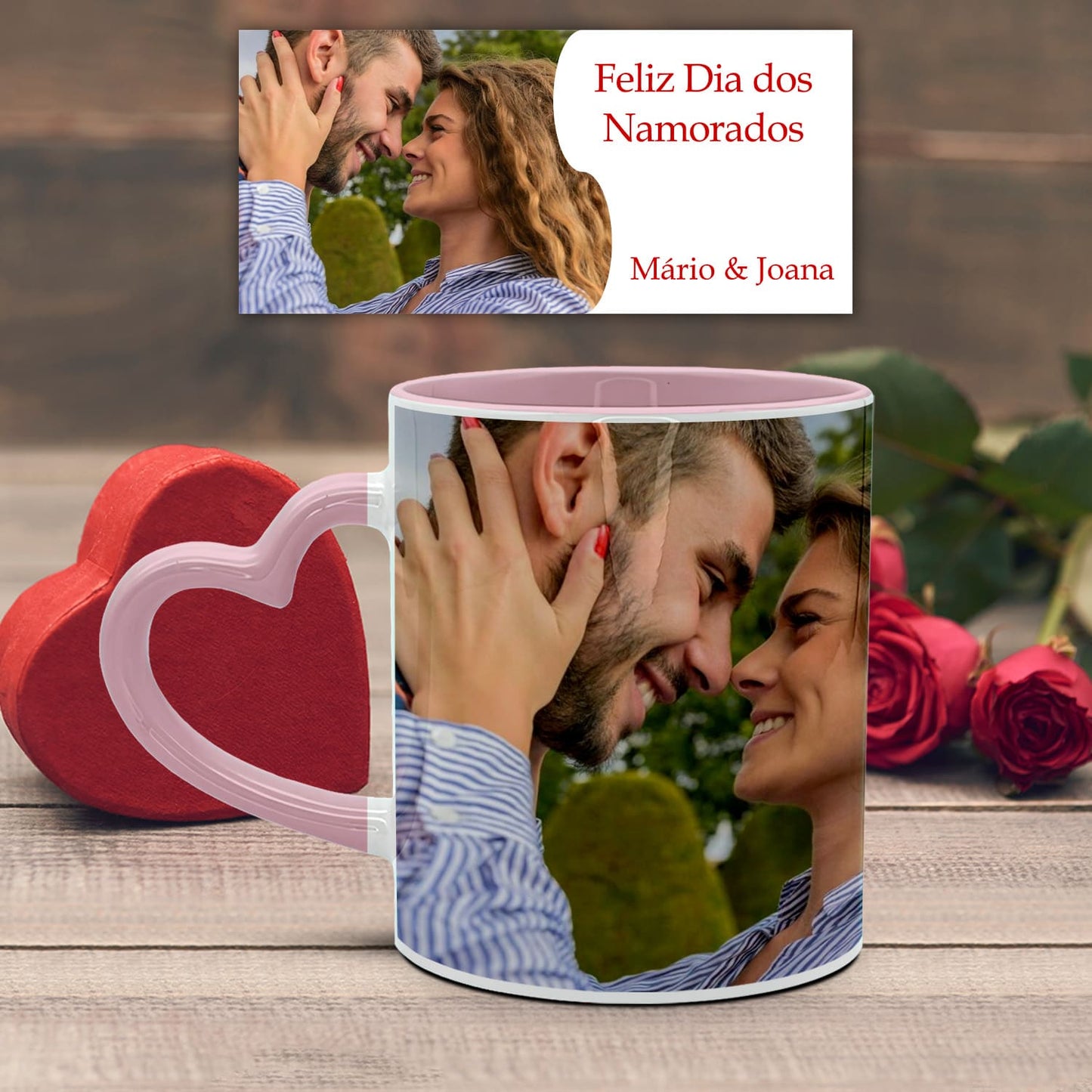 Caneca Pega Coração "Dia dos Namorados"