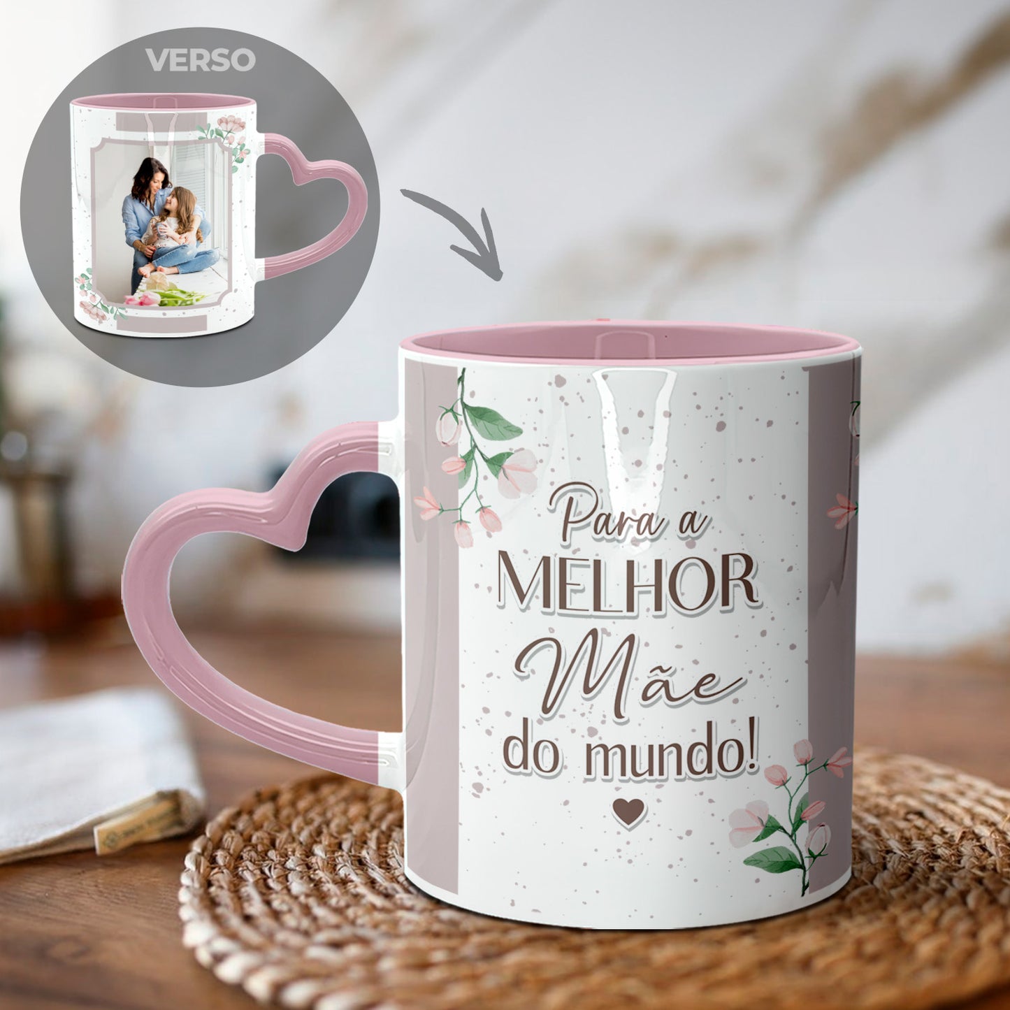 Caneca Pega Coração "Para a melhor do mundo!"