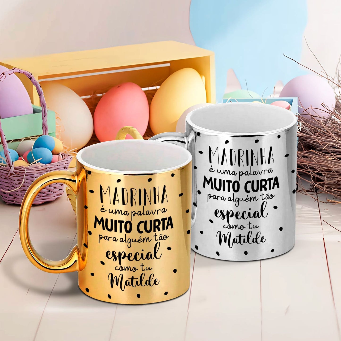 Caneca cromada "Para alguém tão especial"