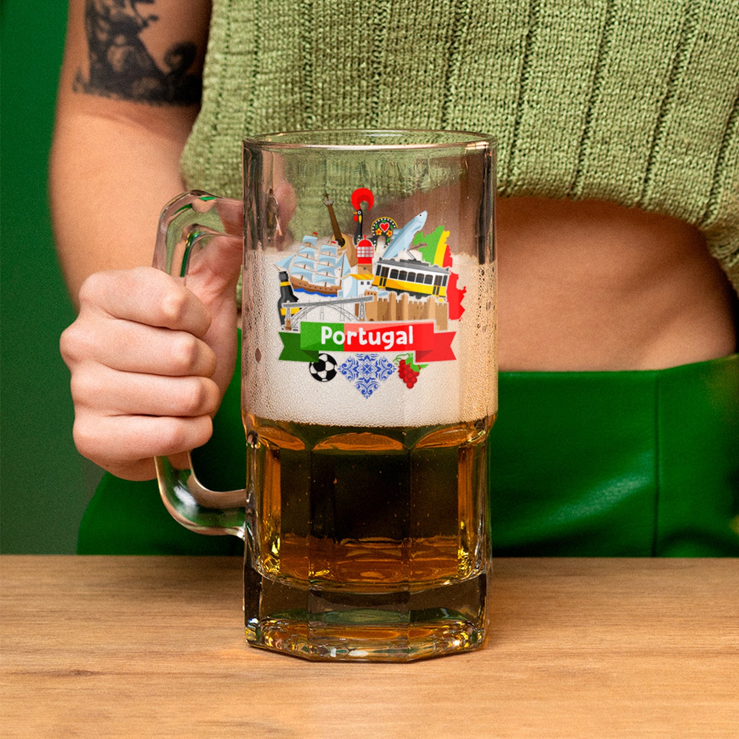 Caneca para Cerveja e/ou Abre-garrafas "Portugalidade"