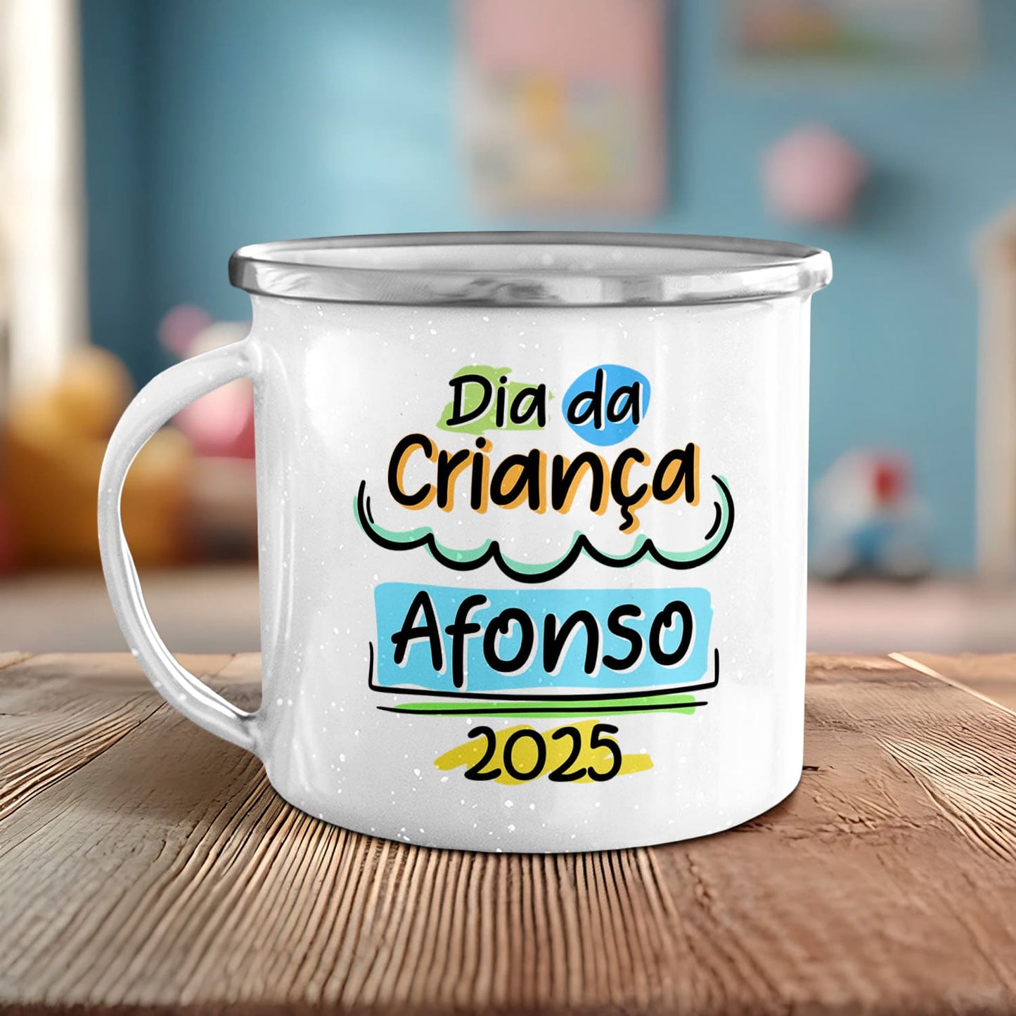 Caneca de Esmalte "Dia da Criança"