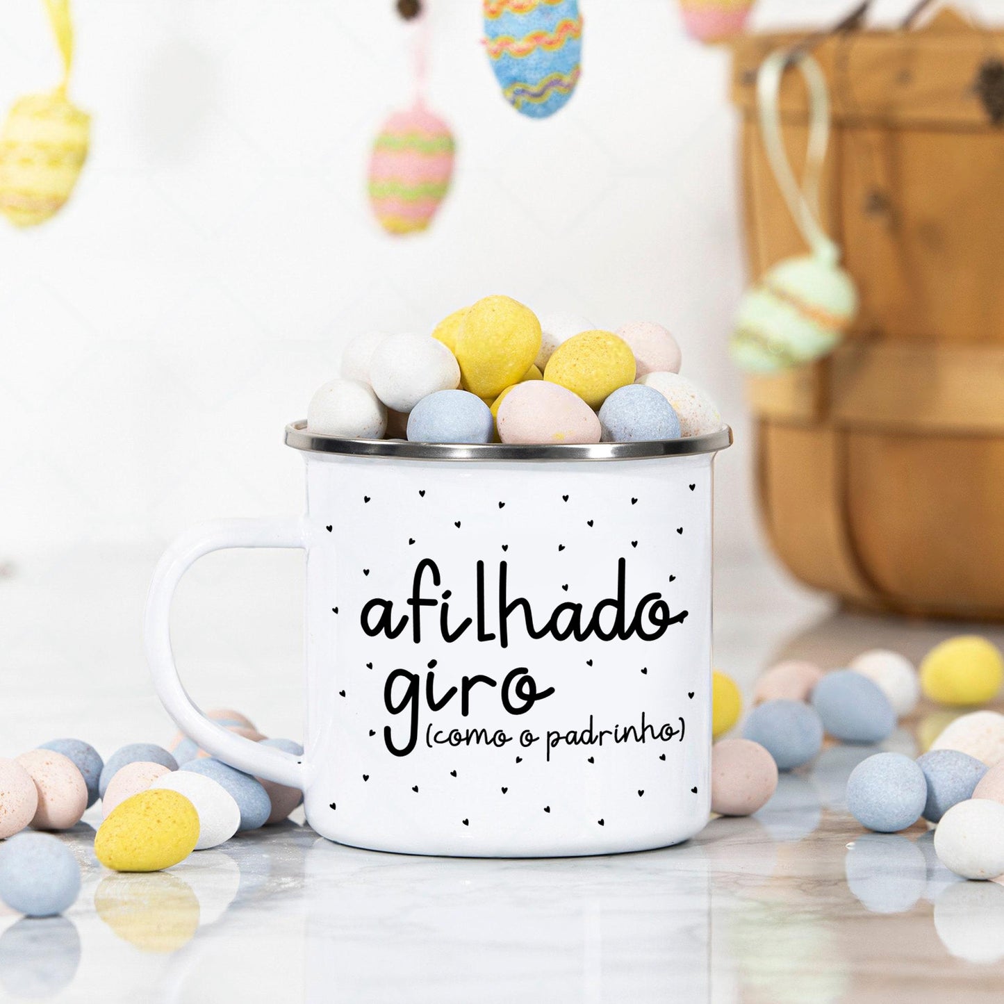 Caneca de Esmalte "Giro(a)"