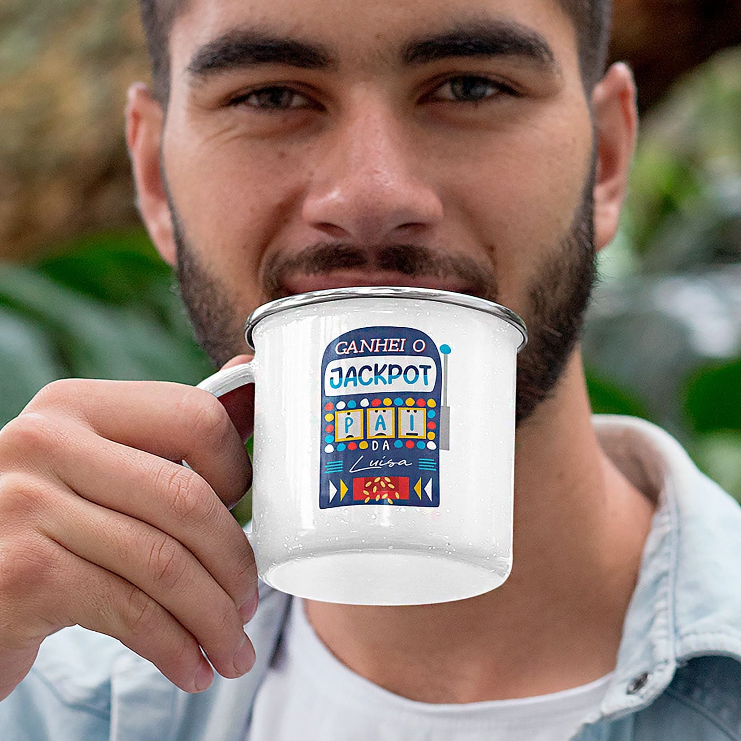 Caneca de Esmalte "JACKPOT"