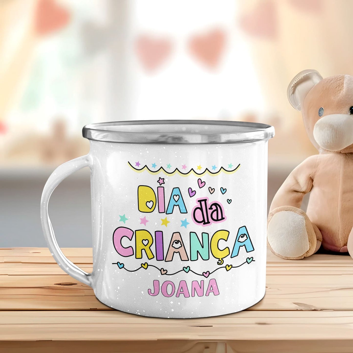 Caneca de Esmalte "Dia Mágico"