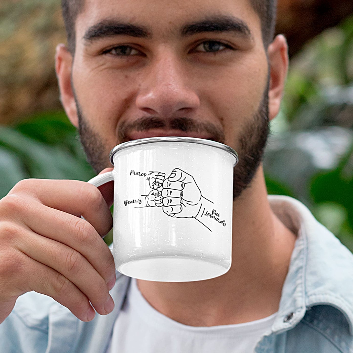 Caneca de Esmalte "Pacto de União"