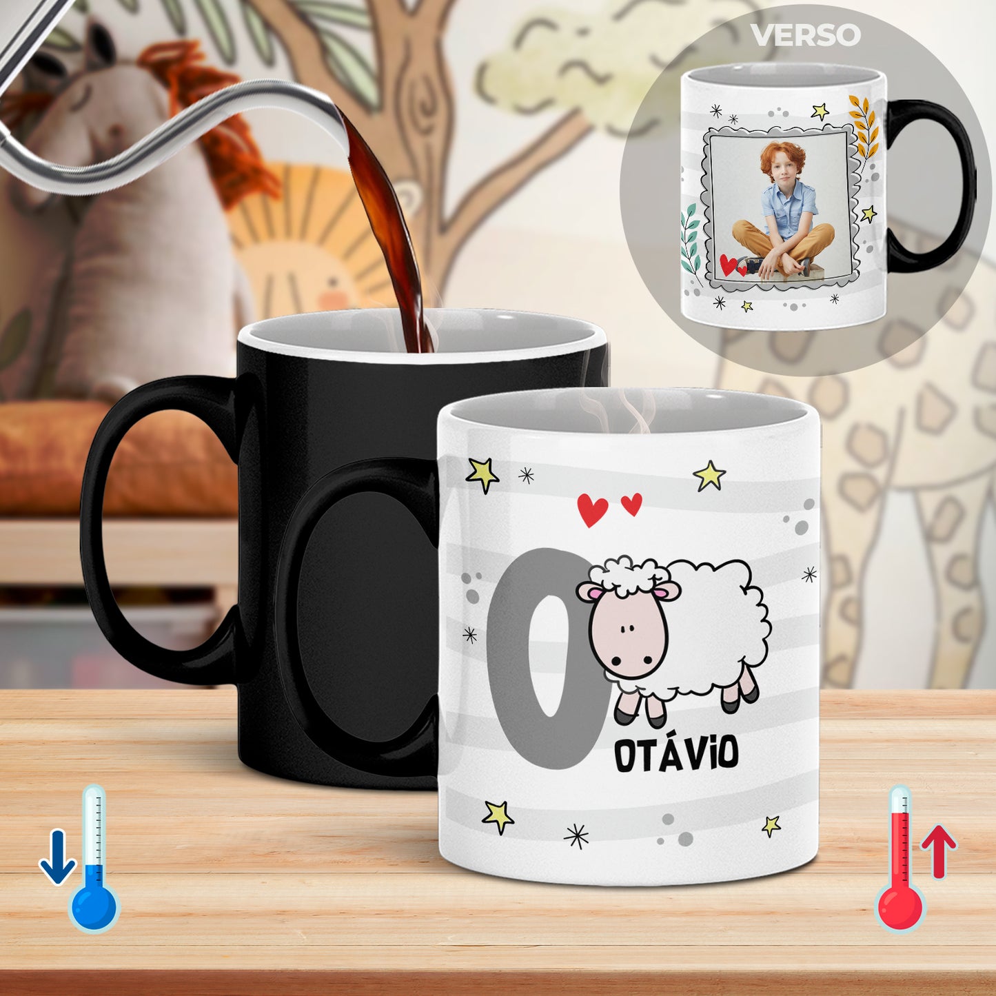 Caneca Mágica "Alfabeto - Animais"