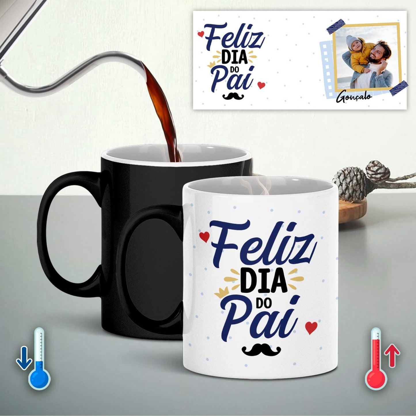 Caneca Mágica "Feliz Dia do Pai"