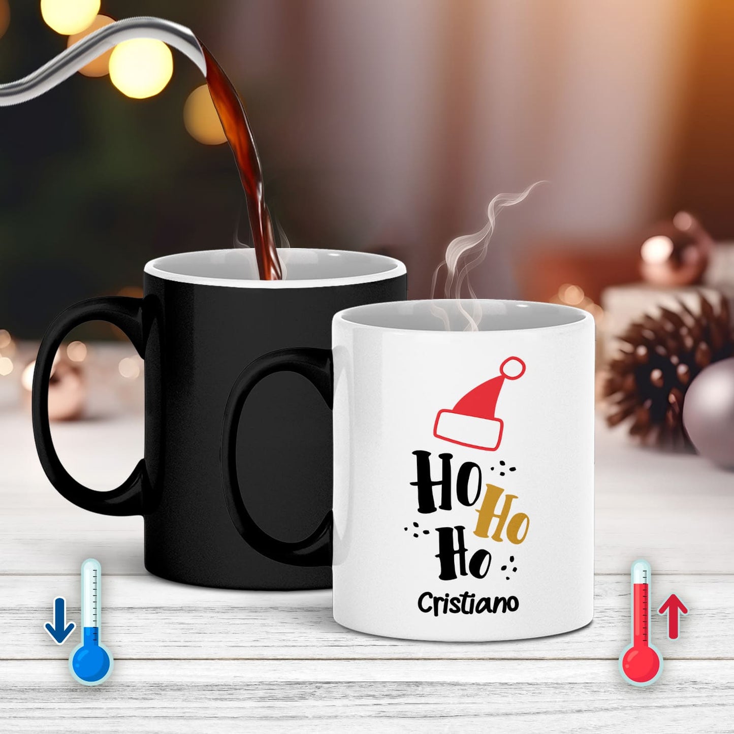 Caneca Mágica "Ho-Ho-Ho Natal"