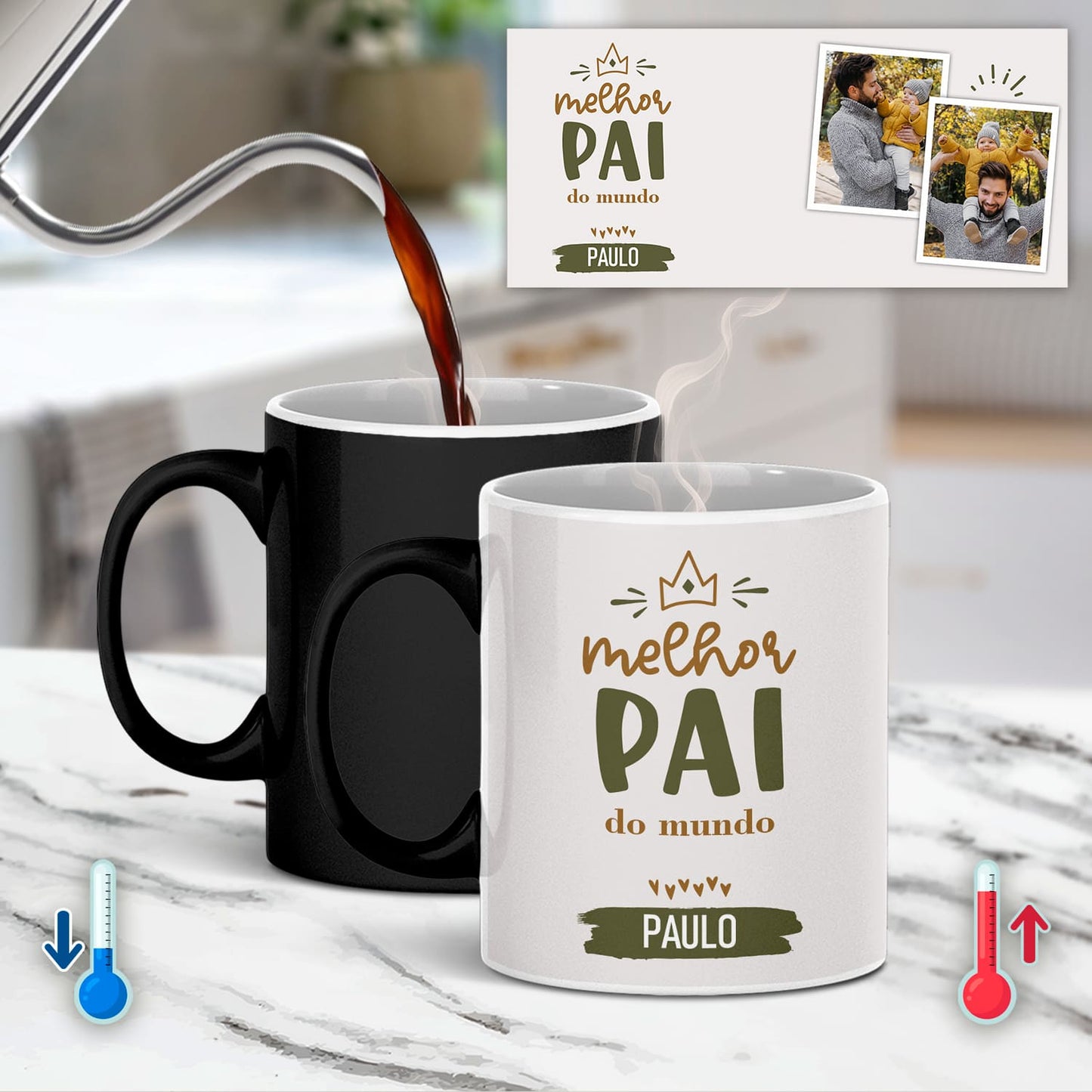 Caneca Mágica "Melhor do Mundo ♡"