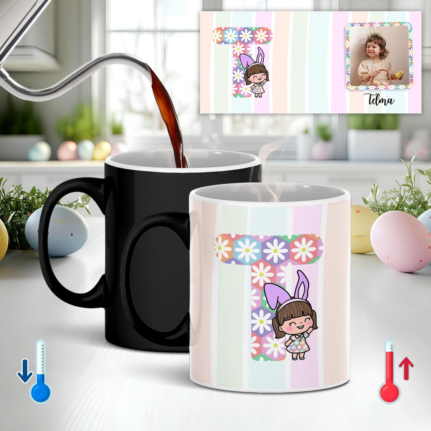 Caneca Mágica "Inicial Colorida"