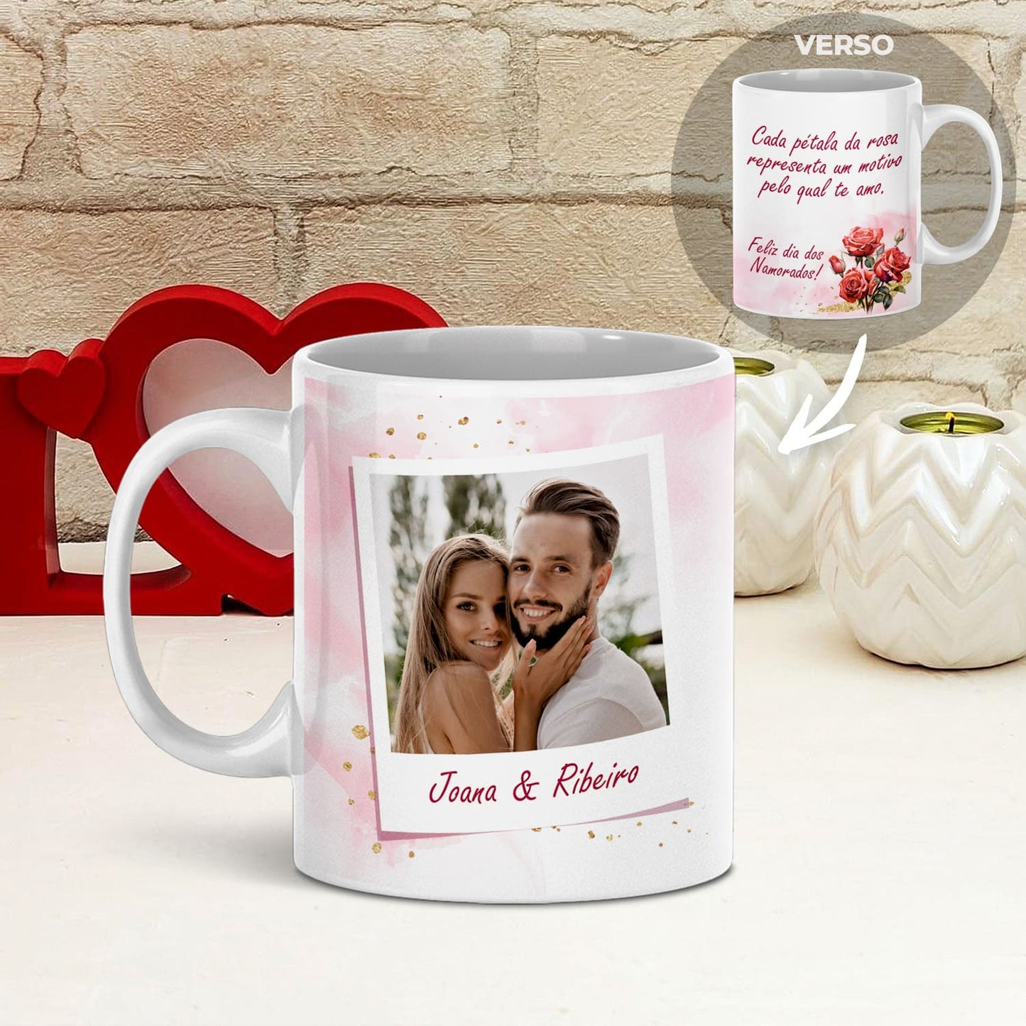 Caneca "Bouquet de Rosas"