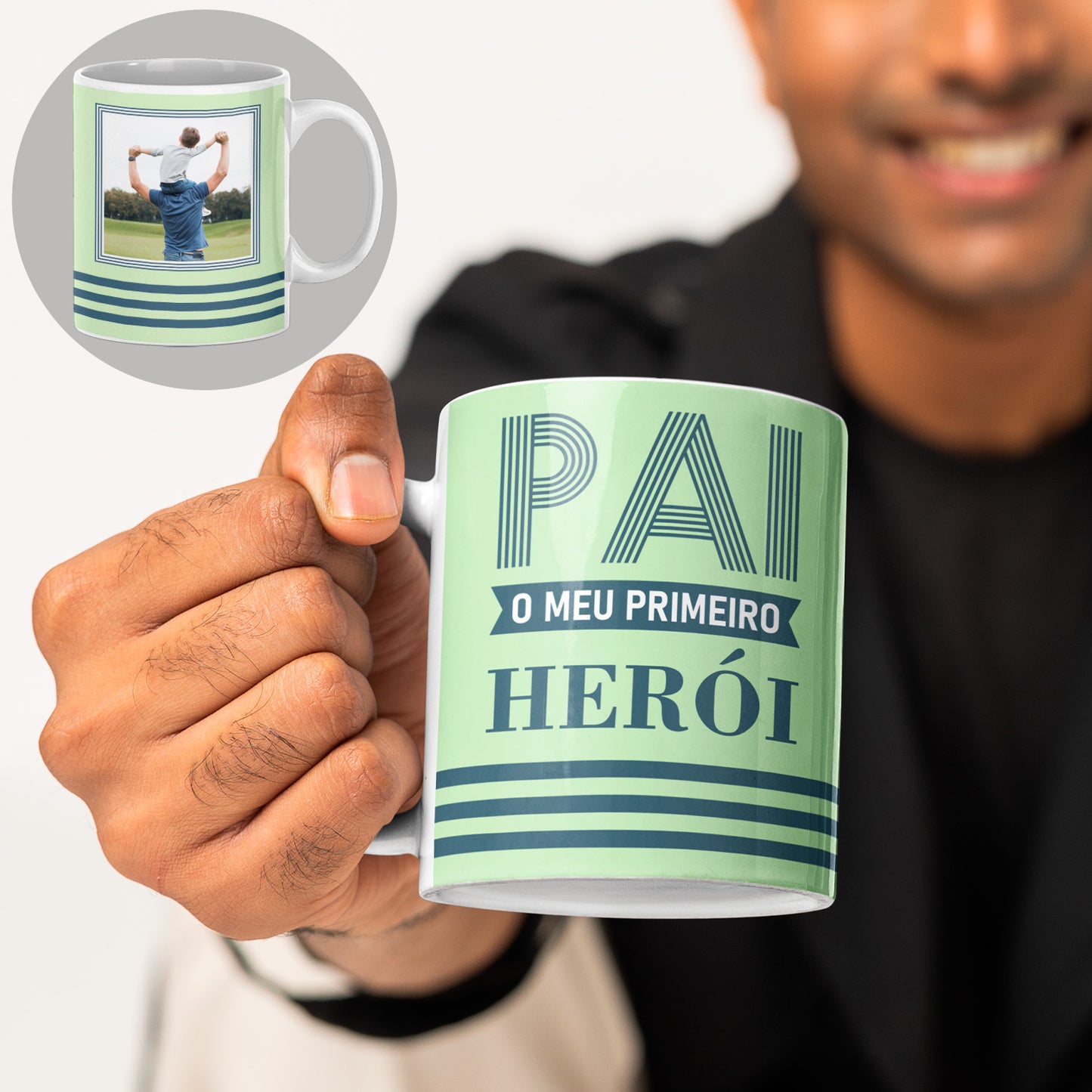 Caneca "Pai o meu primeiro herói"