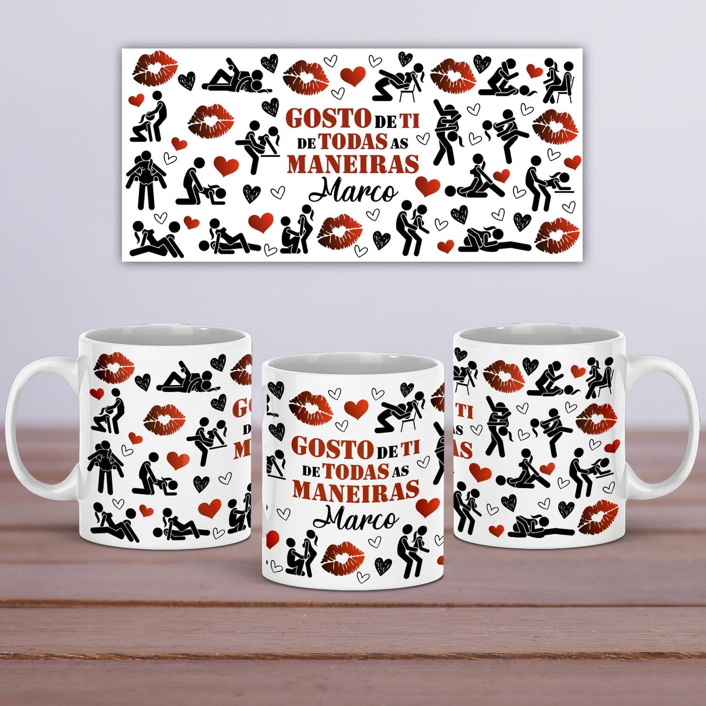 Caneca "Gosto de ti de todas as maneiras"