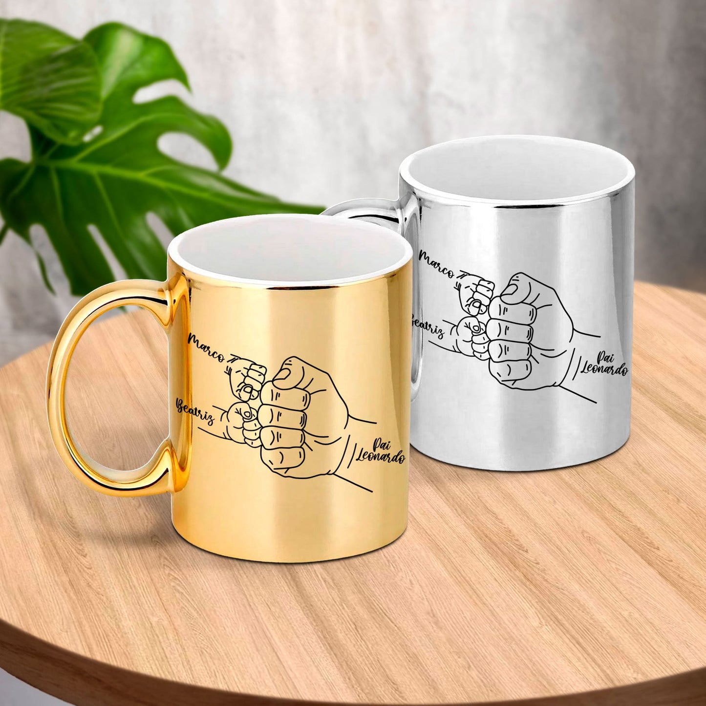 Caneca cromada "Pacto de União"
