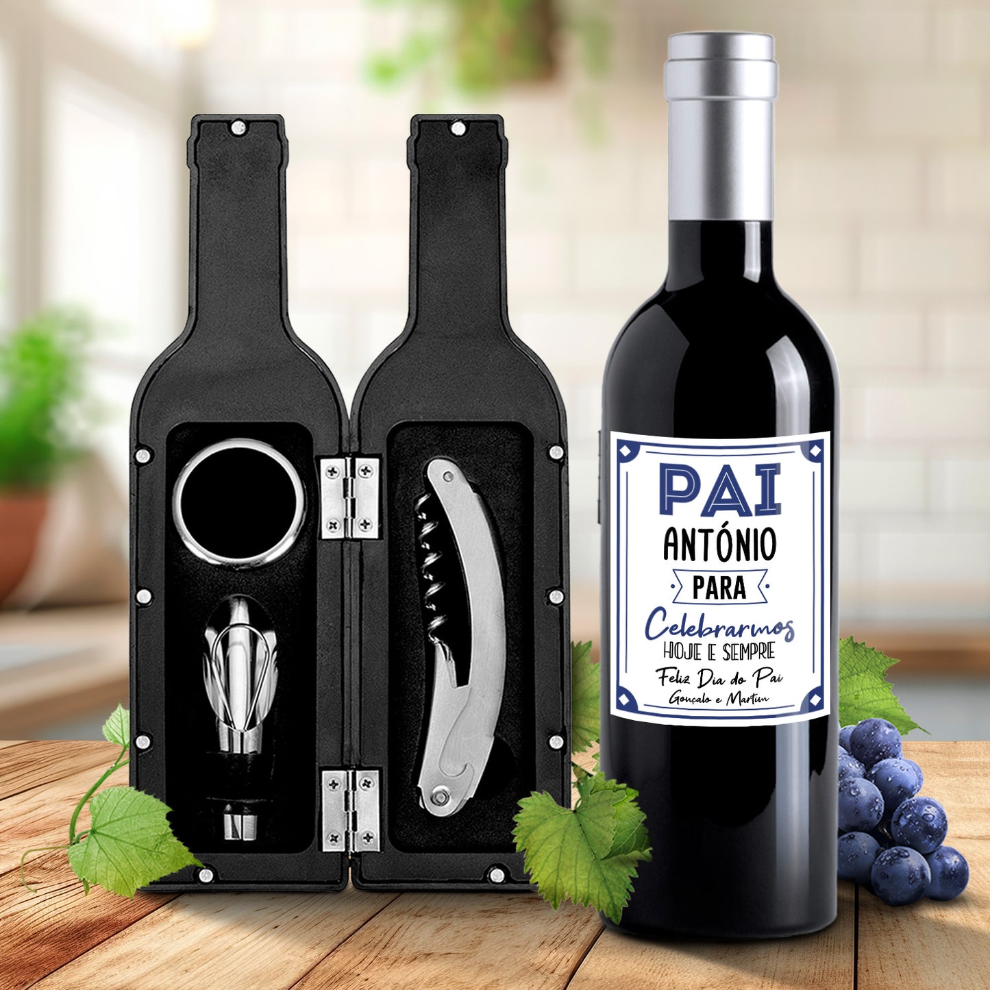 Kit de vinho "Celebrarmos hoje e sempre"