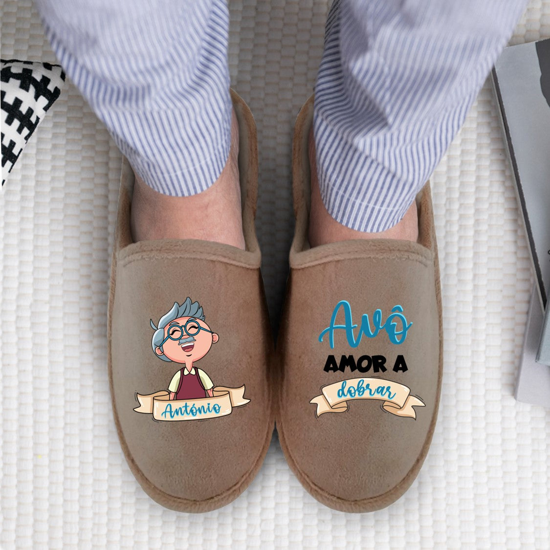 Chinelos "Amor a dobrar"