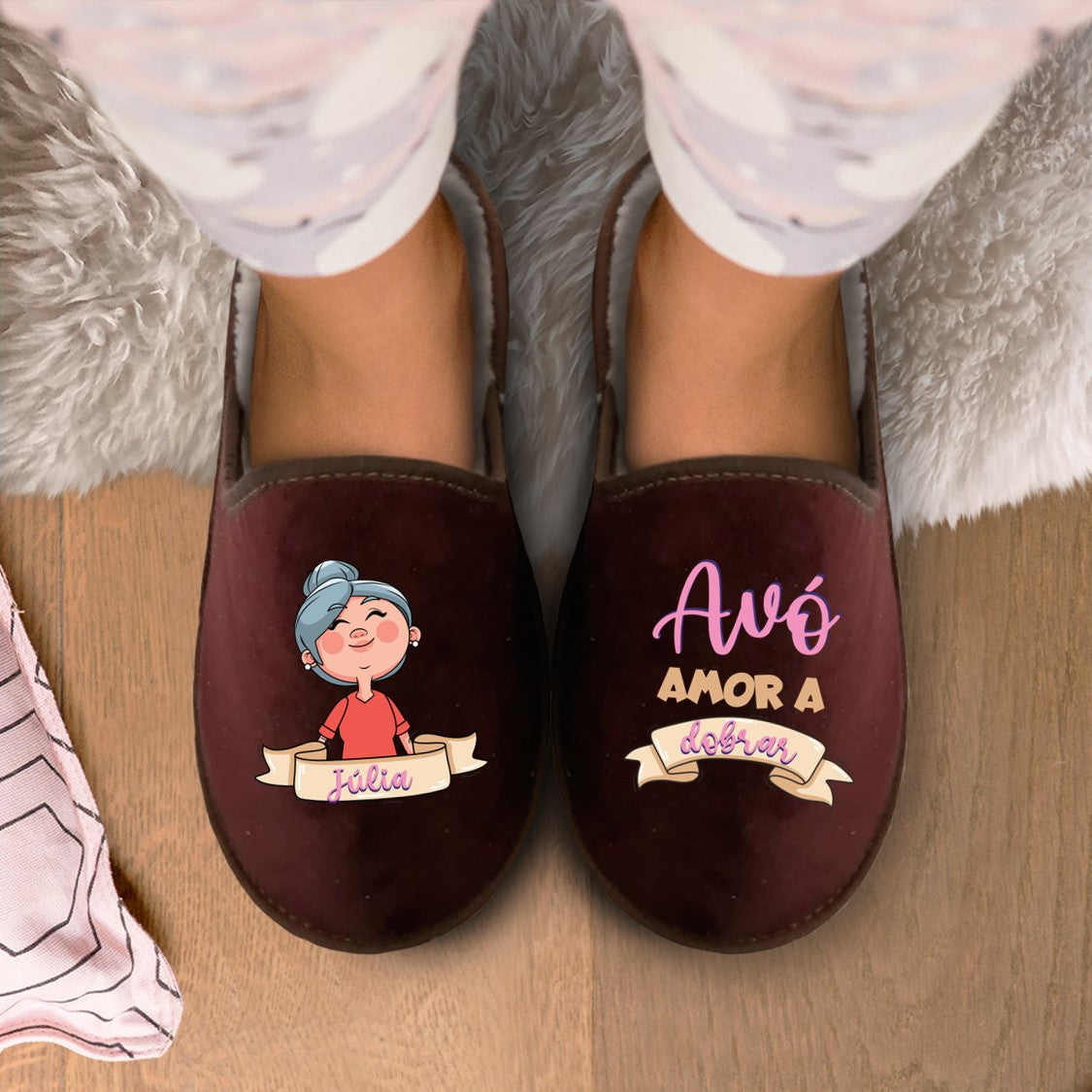 Chinelos "Amor a dobrar"