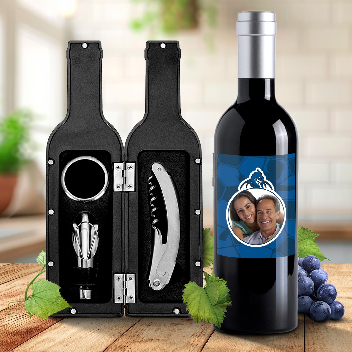 Kit de vinho "FotoClube"